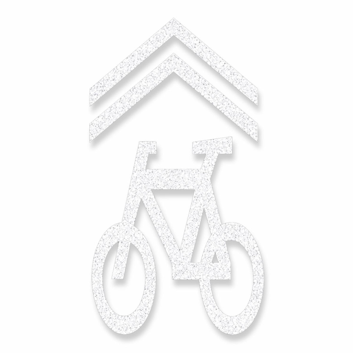 Preformed Thermoplastic Bicycle Shared Lane Symbol
