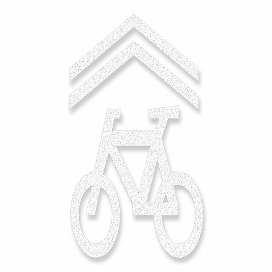 Preformed Thermoplastic Bicycle Shared Lane Symbol