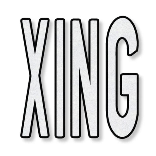 Preformed Thermoplastic - 96" XING with Black Border