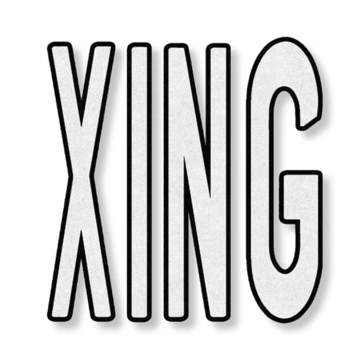 Preformed Thermoplastic - 96" XING with Black Border