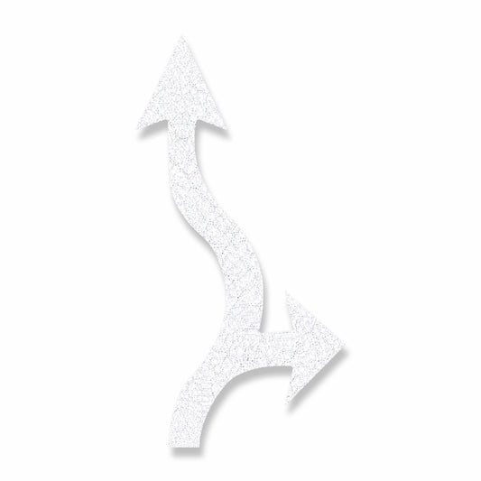 Preformed Thermoplastic Roundabout Arrow (Thru, Right)