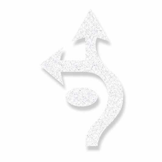 Preformed Thermoplastic Roundabout Arrow (Left, Thru, Circle)