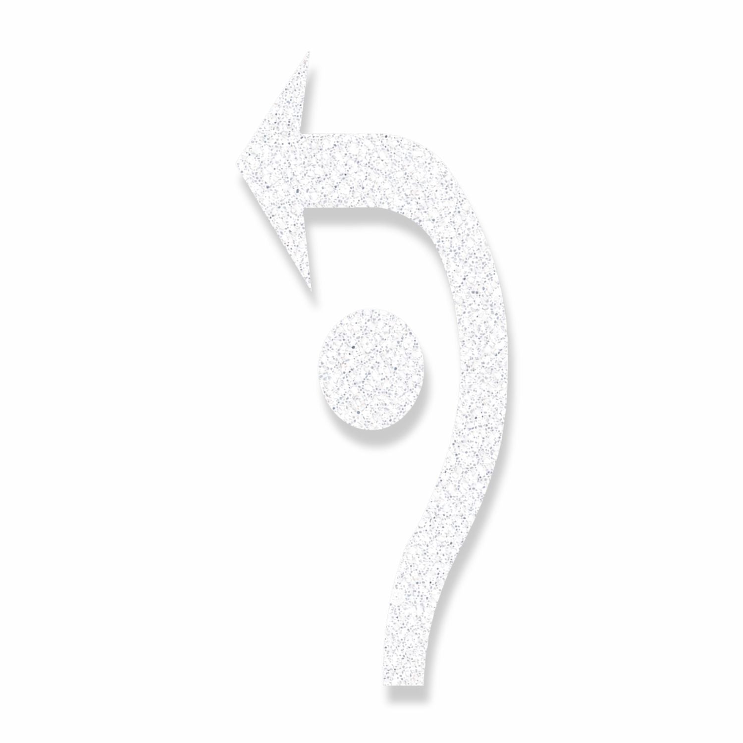 Preformed Thermoplastic Roundabout Arrow (Left, Circle)
