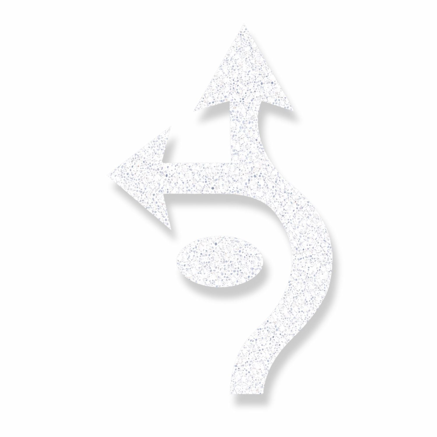 Preformed Thermoplastic Roundabout Arrow (Left, Thru, Circle)