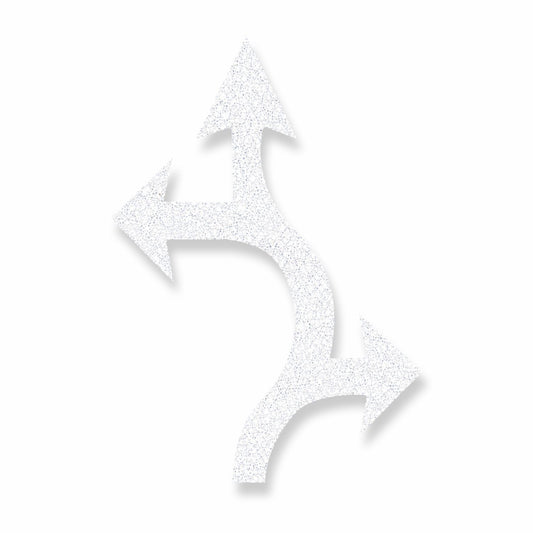 Preformed Thermoplastic Roundabout Arrow (Left, Thru, Right)
