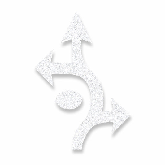 Preformed Thermoplastic Roundabout Arrow (Left, Thru, Right, Circle)