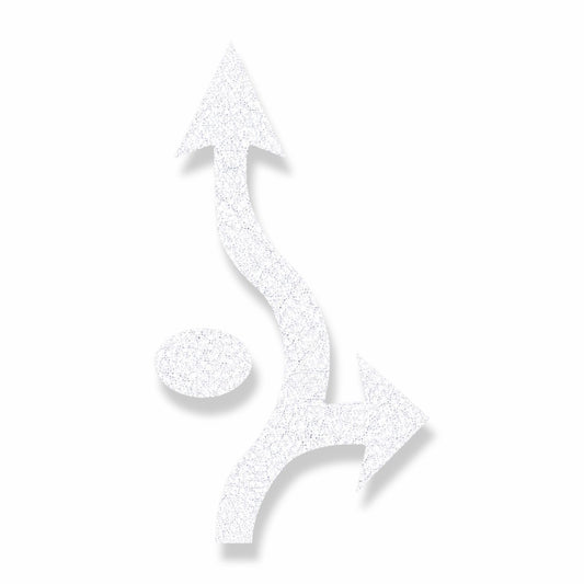 Preformed Thermoplastic Roundabout Arrow (Thru, Right, Circle)