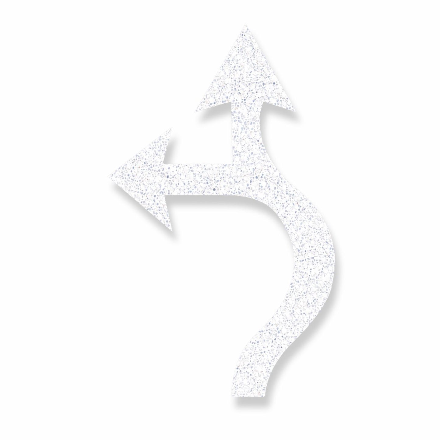Preformed Thermoplastic Roundabout Arrow (Left, Thru)