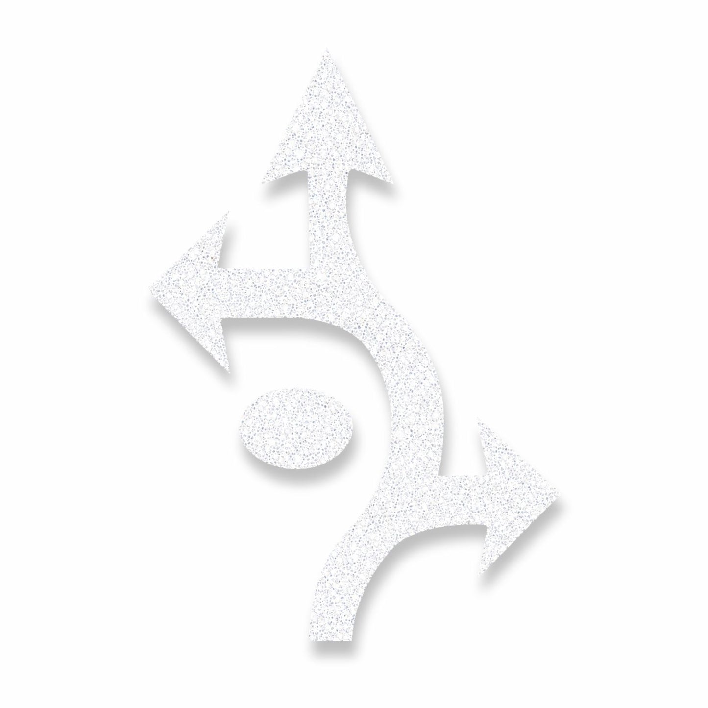 Preformed Thermoplastic Roundabout Arrow (Left, Thru, Right, Circle)