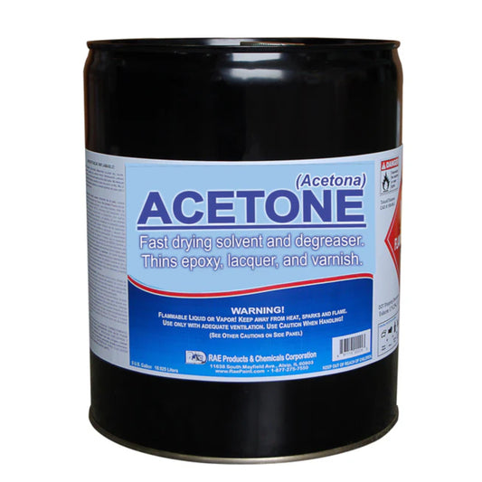 5 gallons of Acetone High purity solvent
