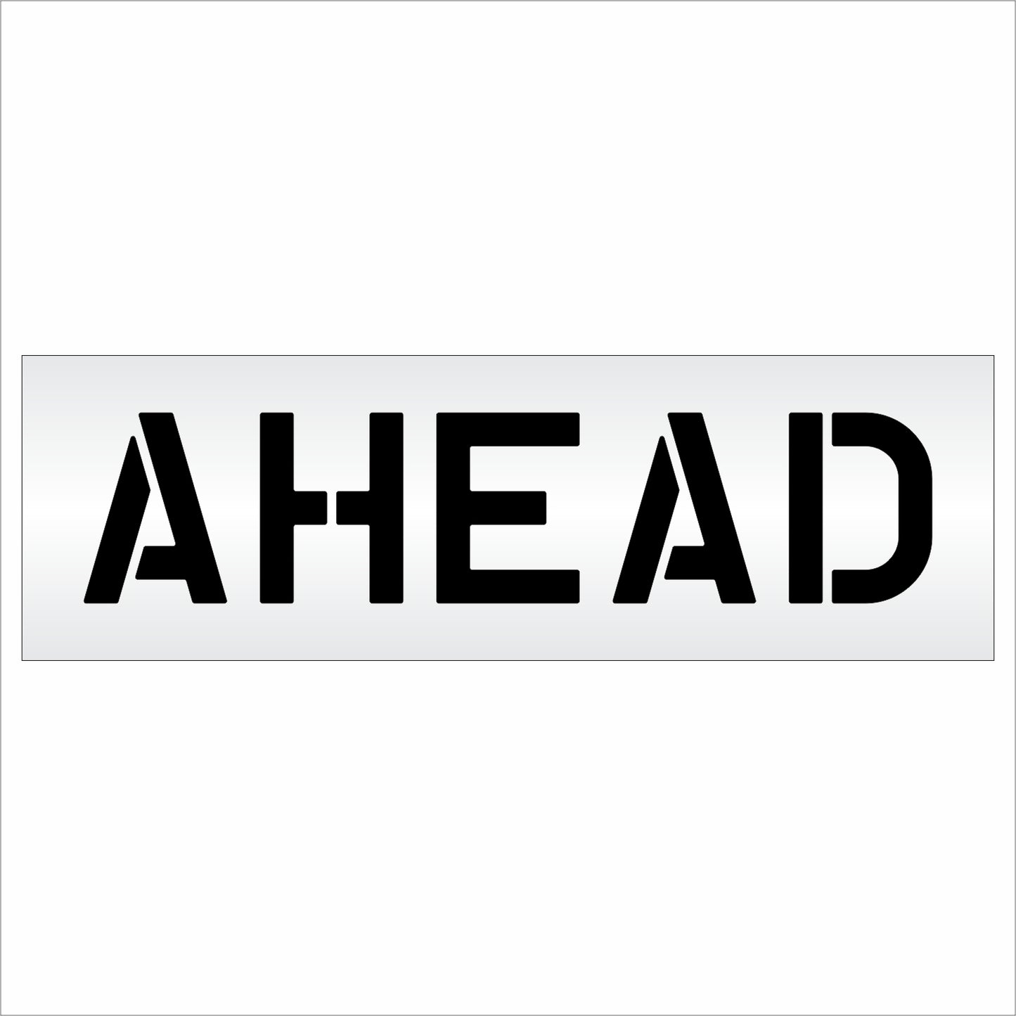 10 Inch AHEAD Wording Stencil – for Parking Lot and Area Labeling Stencil