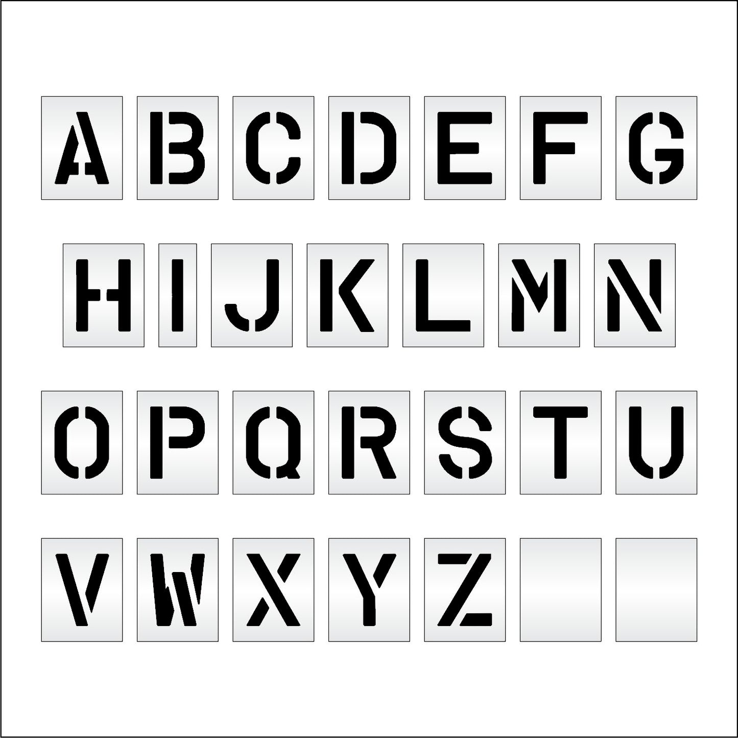 10" Alphabet Kit Stencil