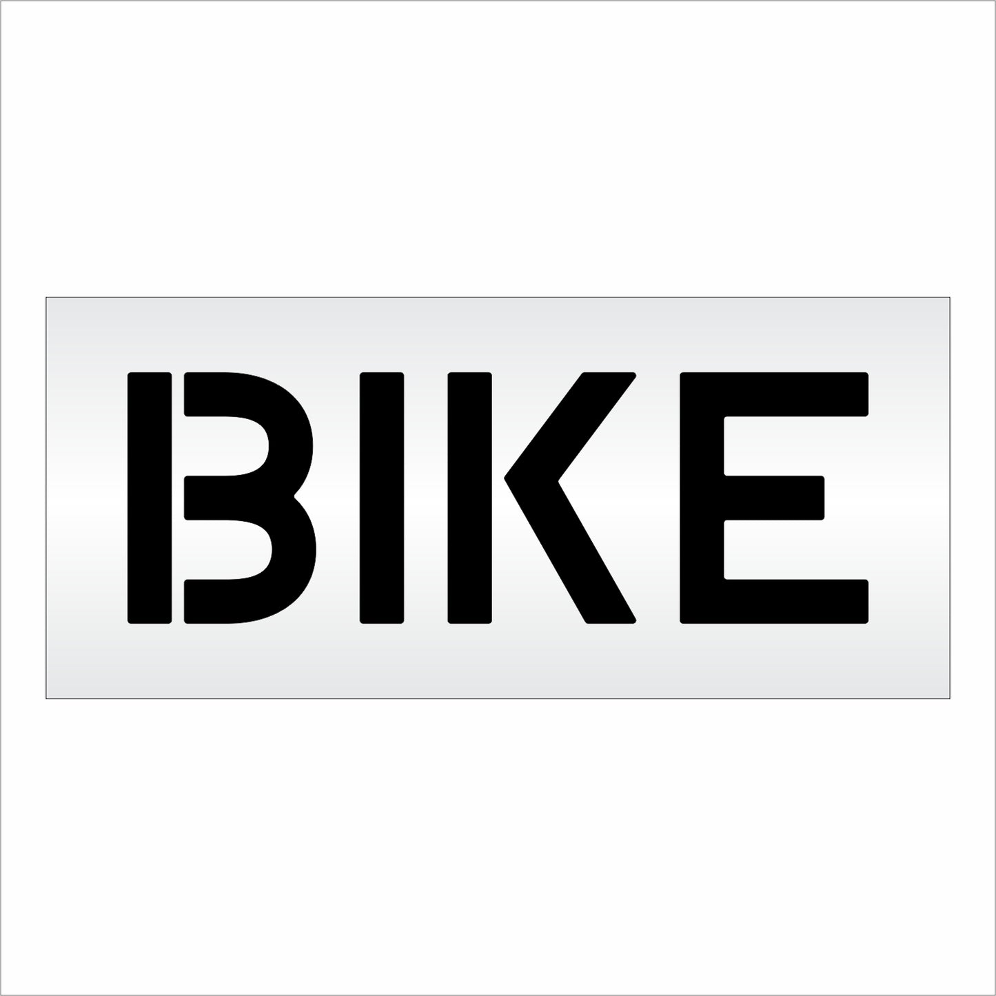 10 Inch BIKE Wording Stencil – for Parking Lot and Area Labeling Stencil