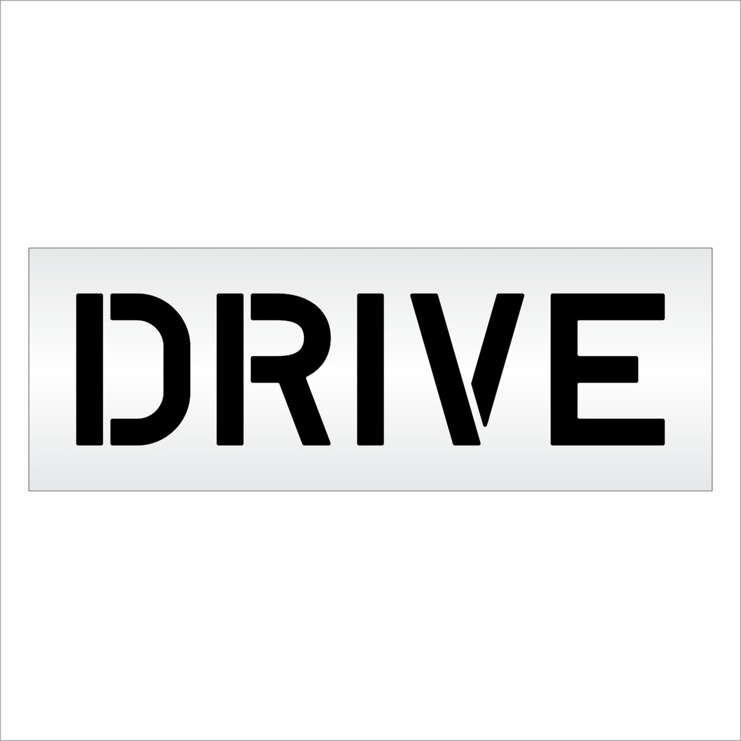 10 Inch DRIVE Wording Stencil – for Parking Lot and Area Labeling Stencil