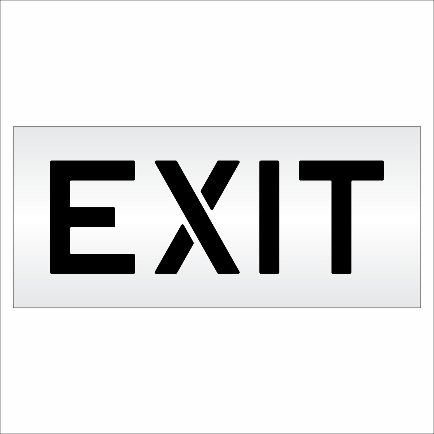 10 Inch EXIT Wording Stencil – for Parking Lot and Area Labeling Stencil