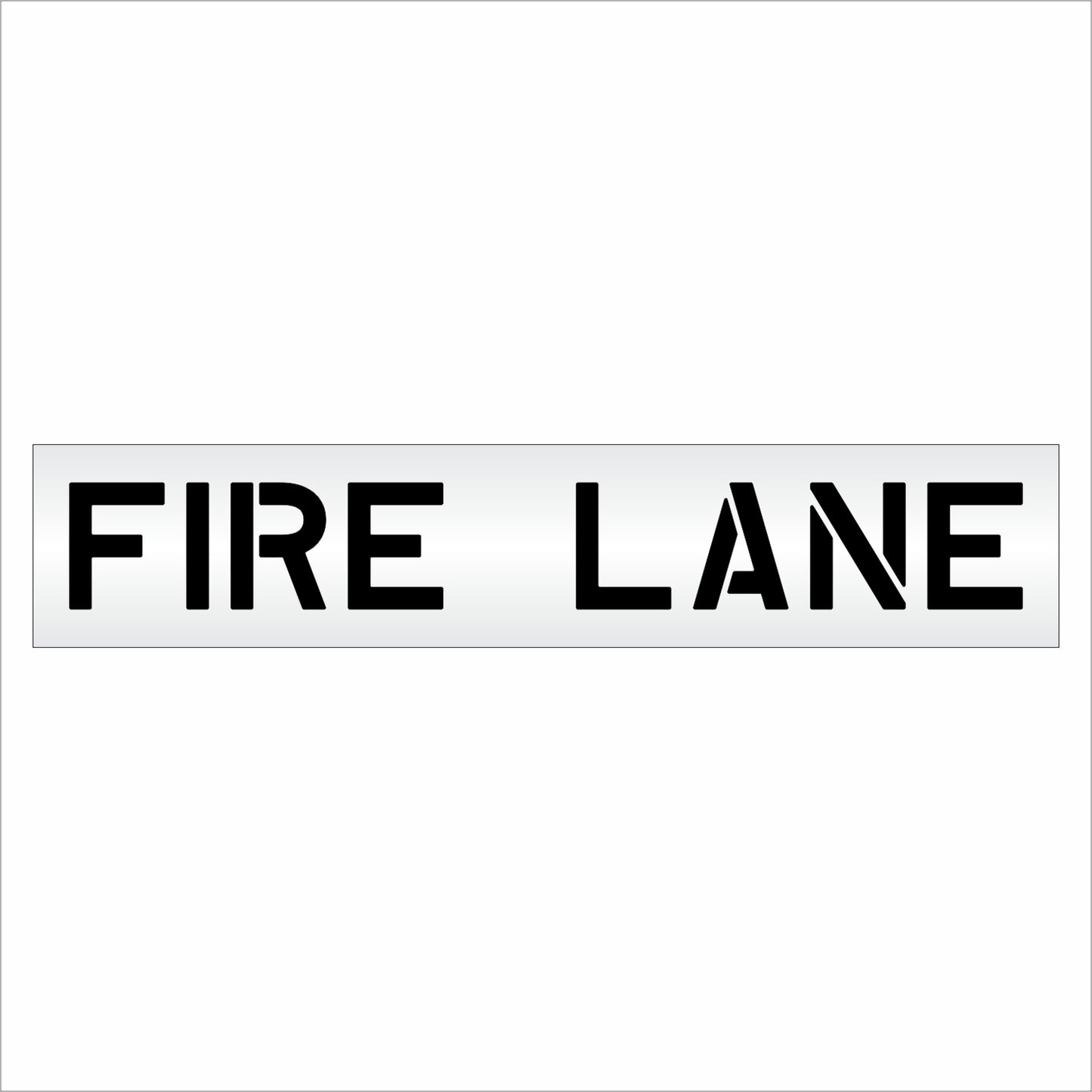 10 Inch FIRE LANE Wording Stencil – for Parking Lot and Area Labeling Stencil