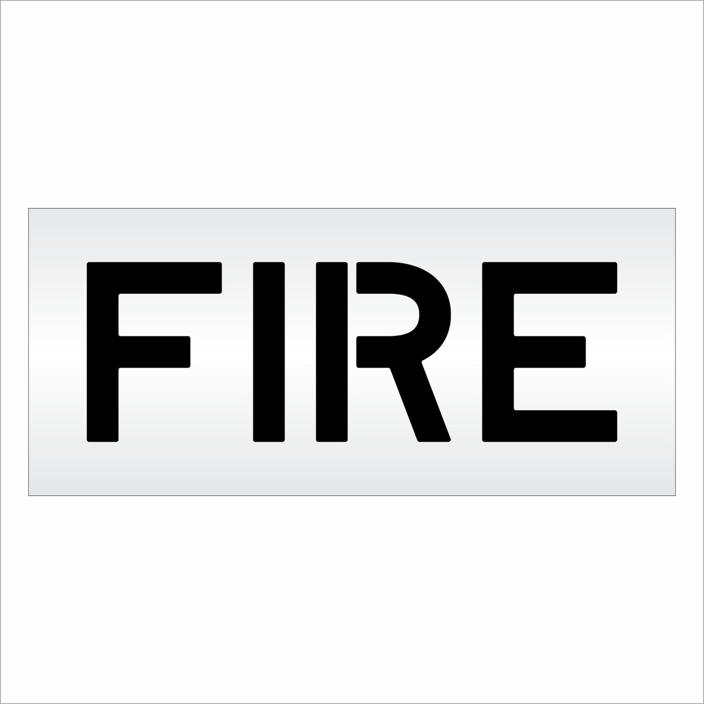 10 Inch FIRE Wording Stencil – for Parking Lot and Area Labeling Stencil