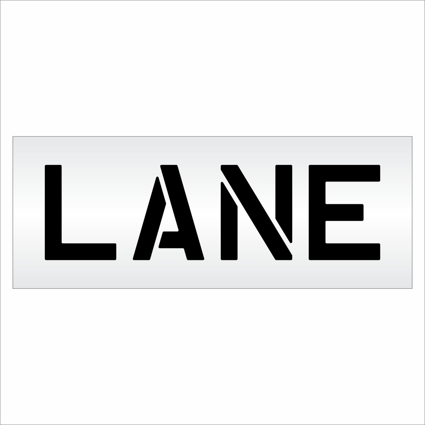 10 Inch LANE Wording Stencil – for Parking Lot and Area Labeling Stencil