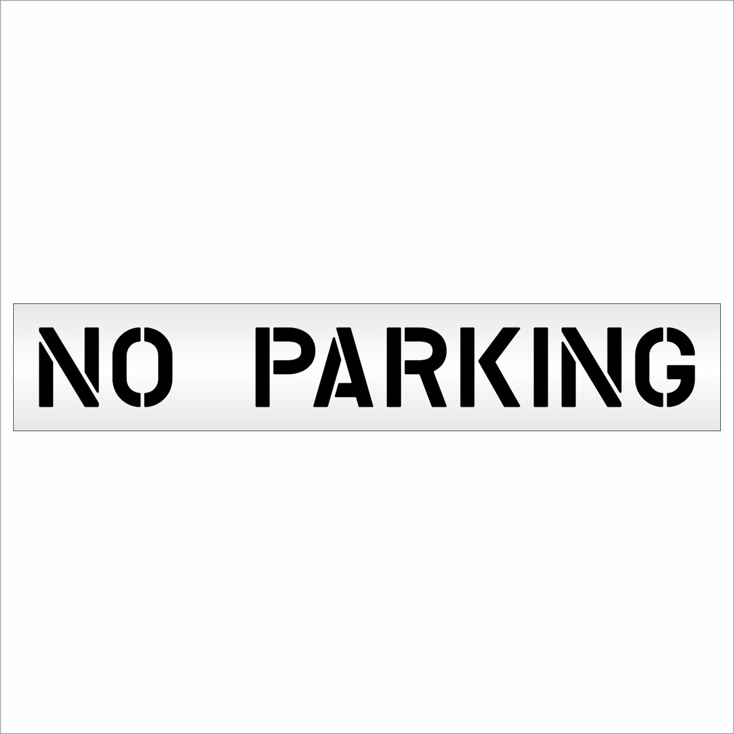 10 Inch NO PARKING Wording Stencil – for Parking Lot and Area Labeling Stencil