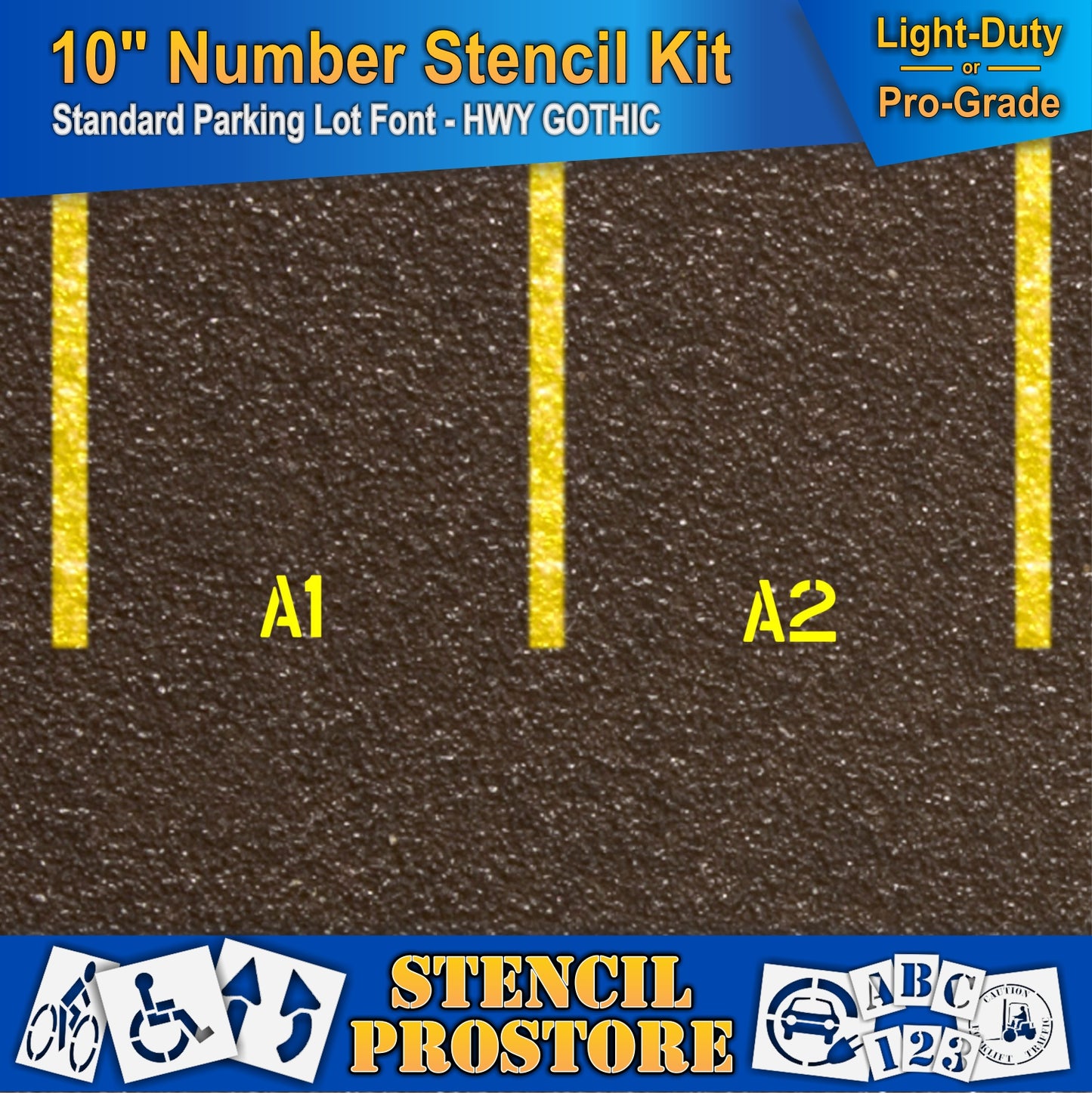 10" Number Kit Stencil