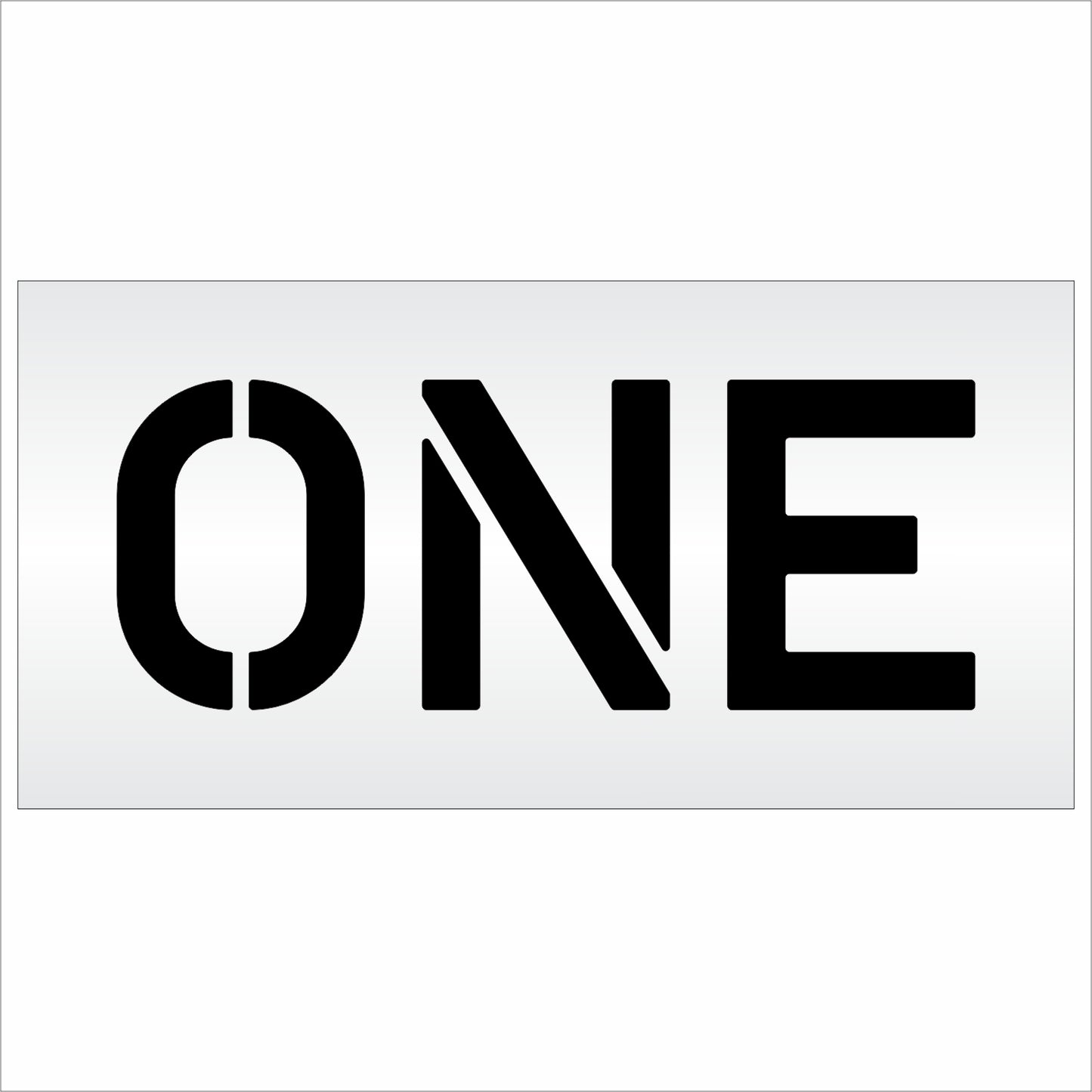 10 Inch ONE Wording Stencil – for Parking Lot and Area Labeling Stencil