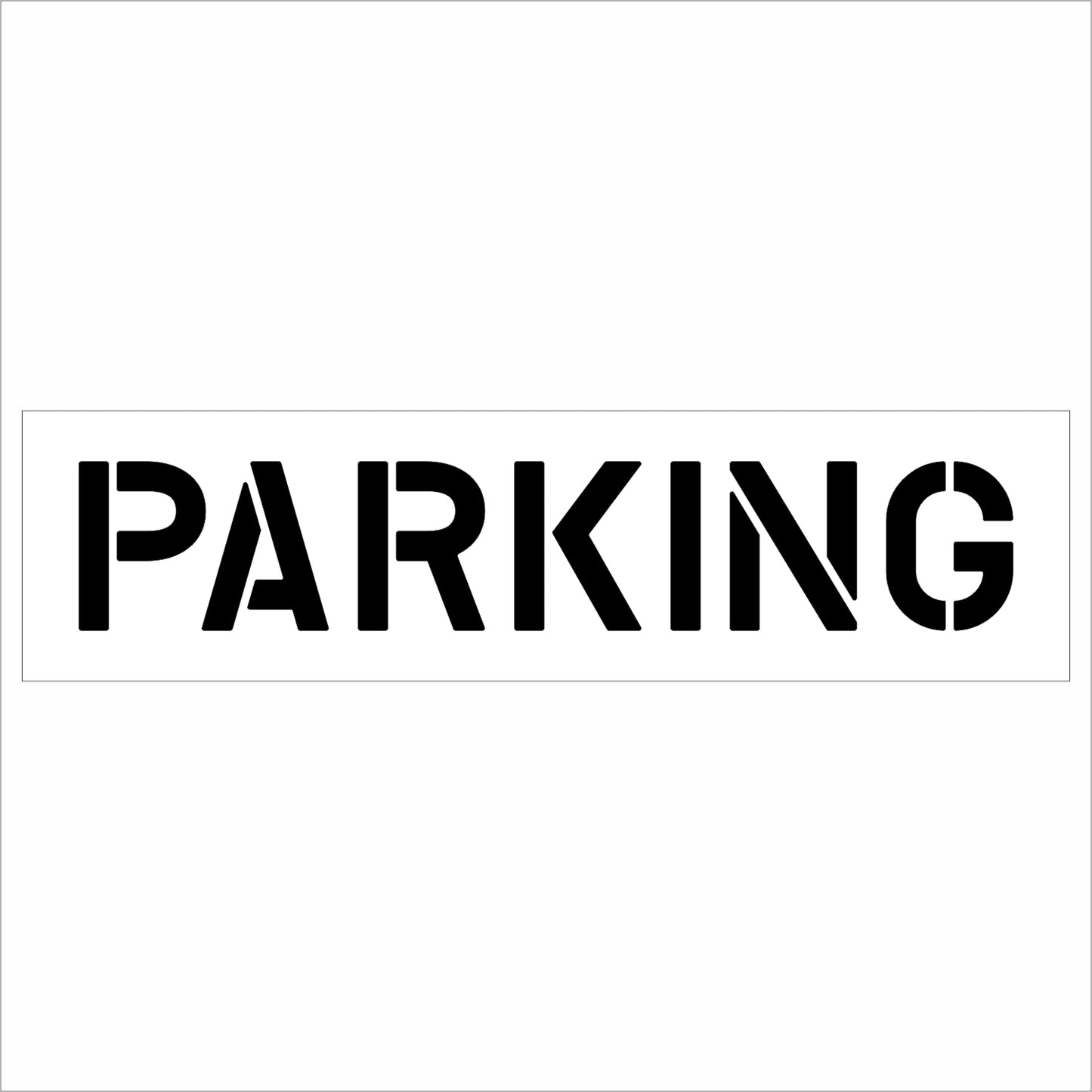 10 Inch PARKING Wording Stencil – for Parking Lot and Area Labeling Stencil