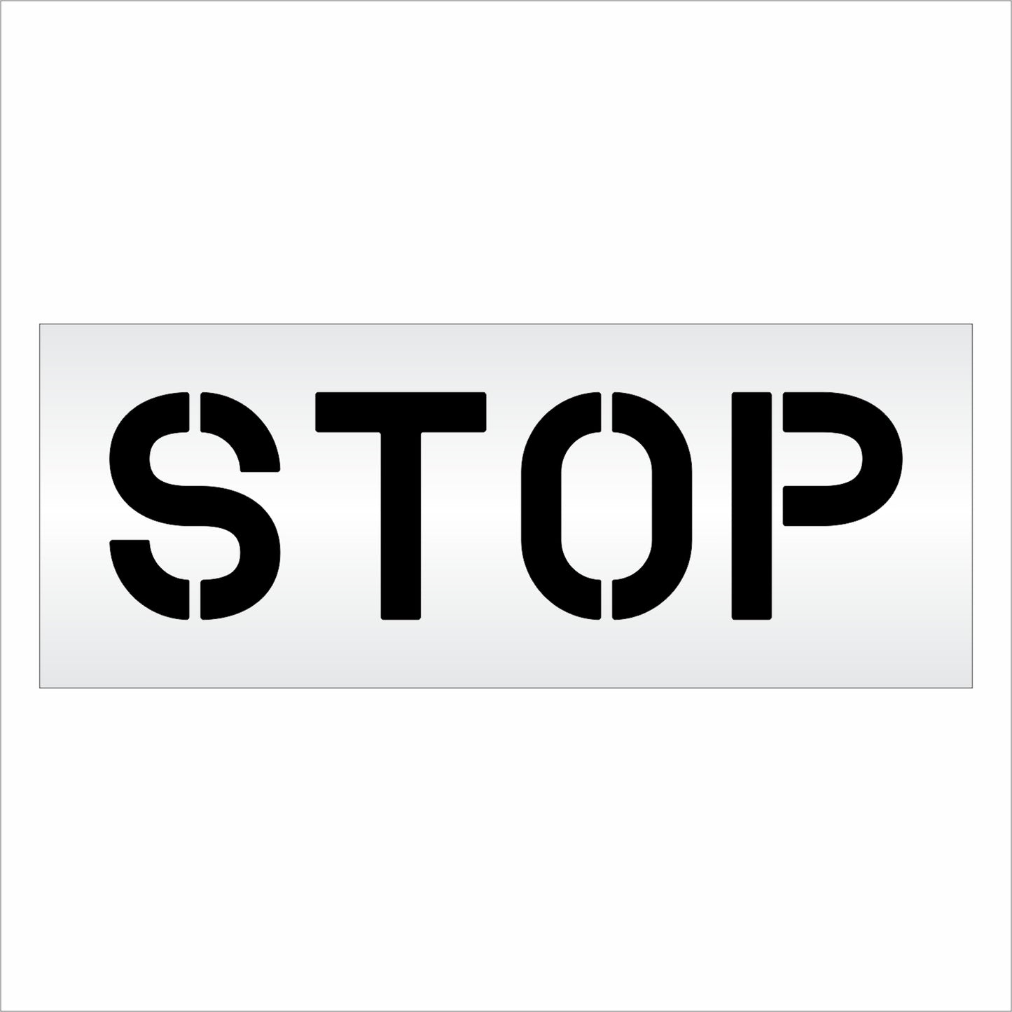 10 Inch STOP Wording Stencil – for Parking Lot and Area Labeling Stencil