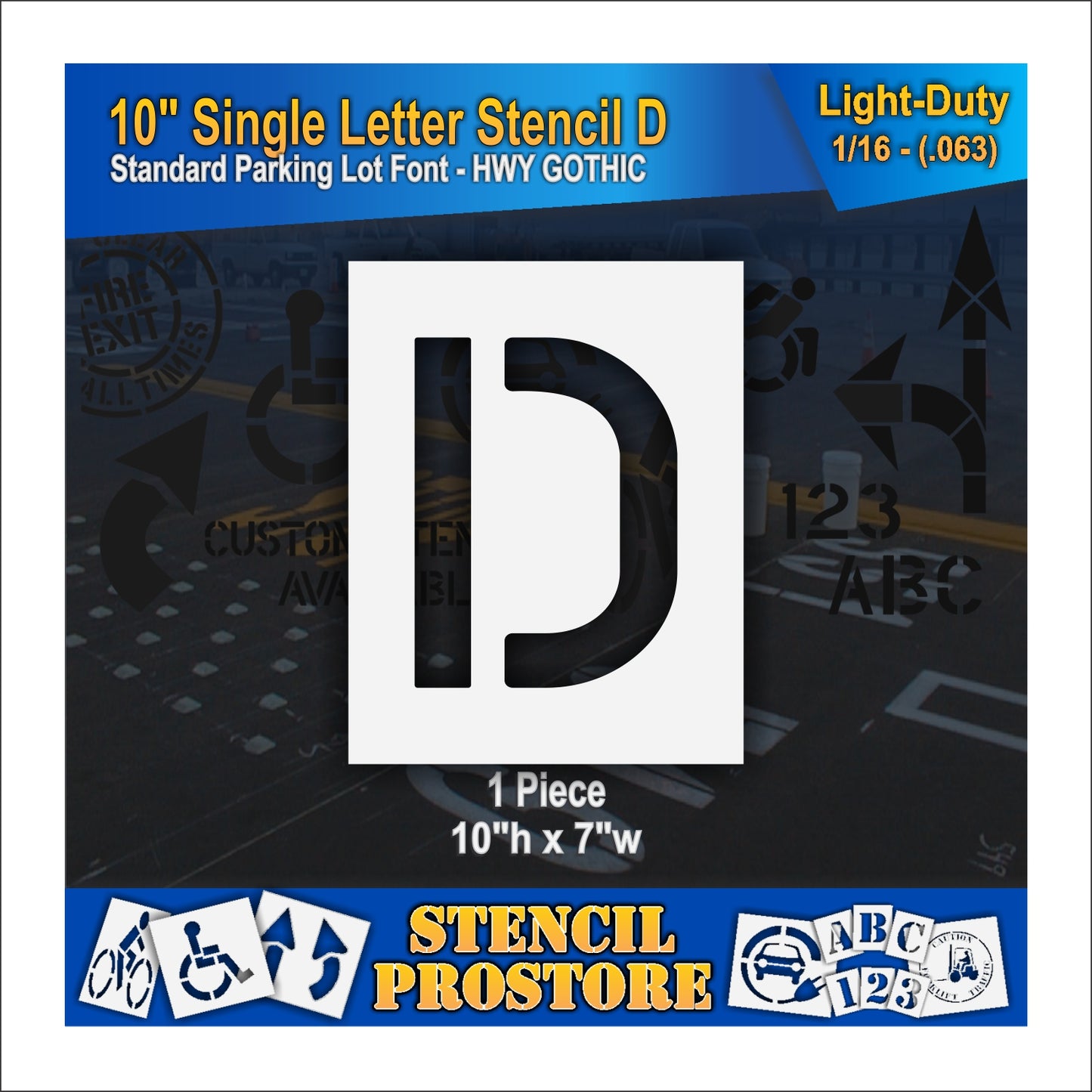 10" Alphabet Kit Stencil