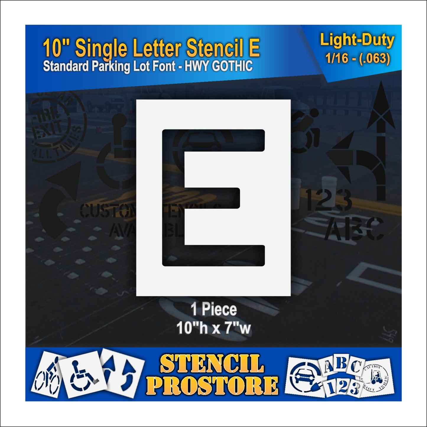 10" Alphabet Kit Stencil