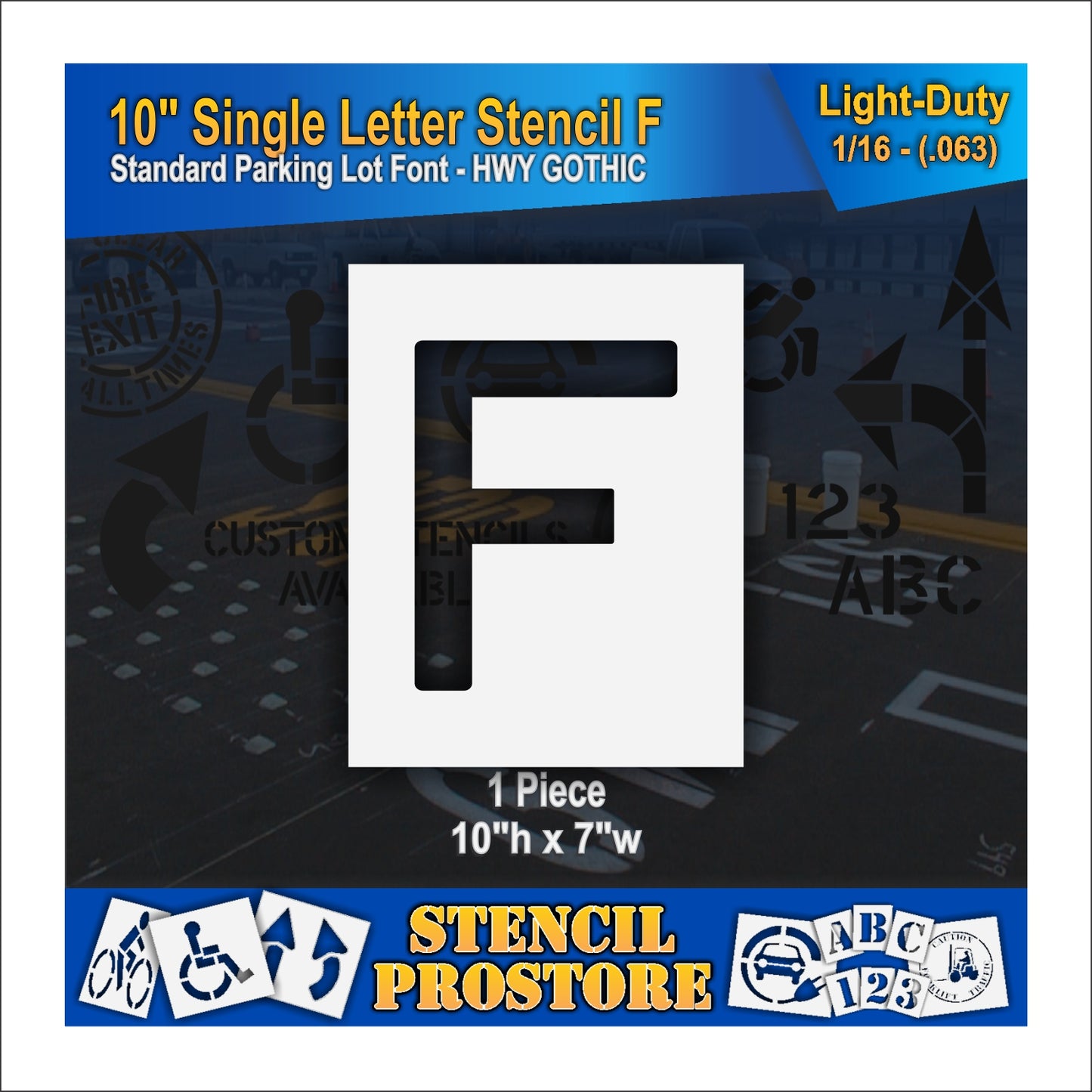 10" Alphabet Kit Stencil