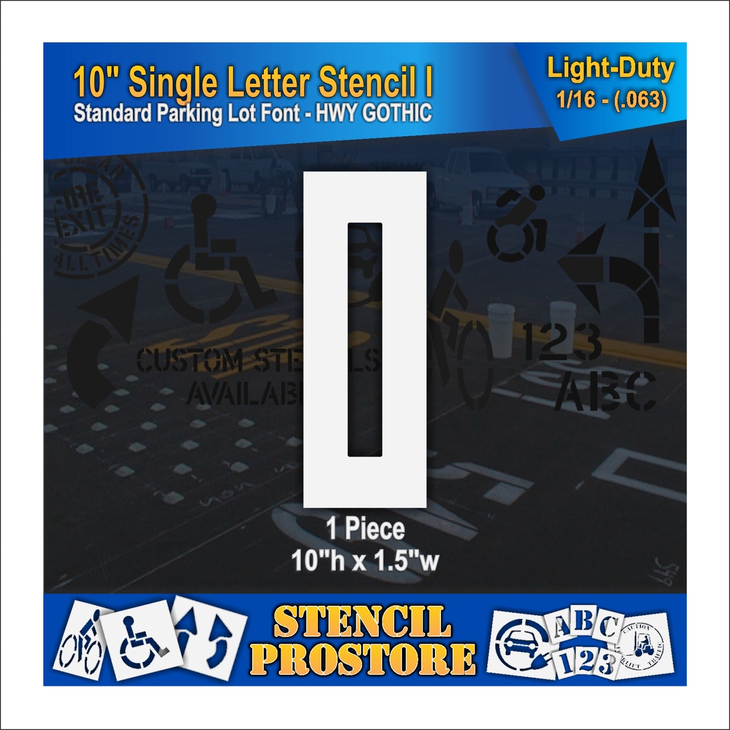 10" Alphabet Kit Stencil