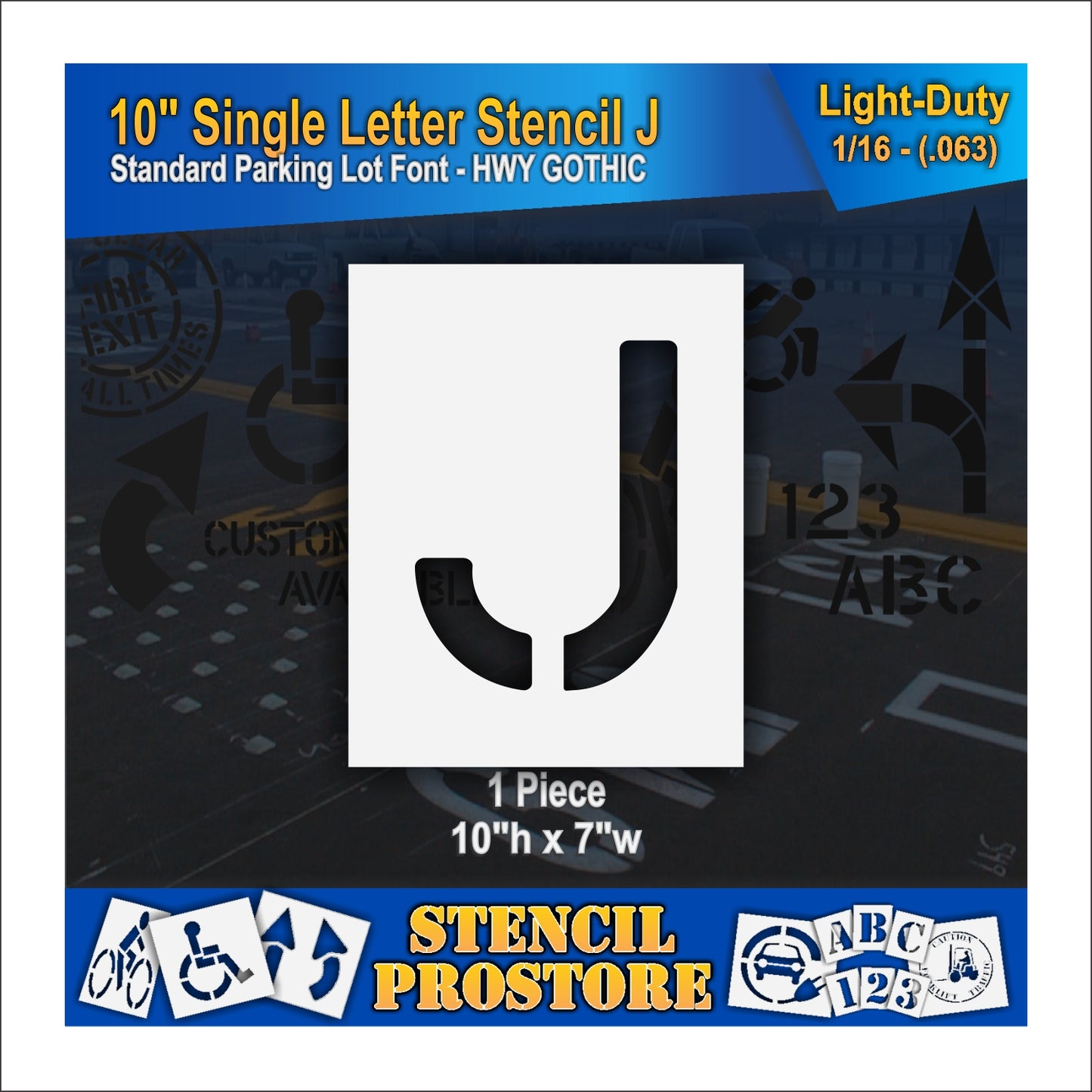 10" Alphabet Kit Stencil