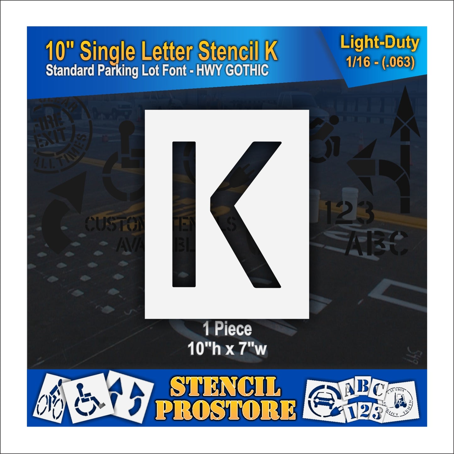 10" Alphabet Kit Stencil