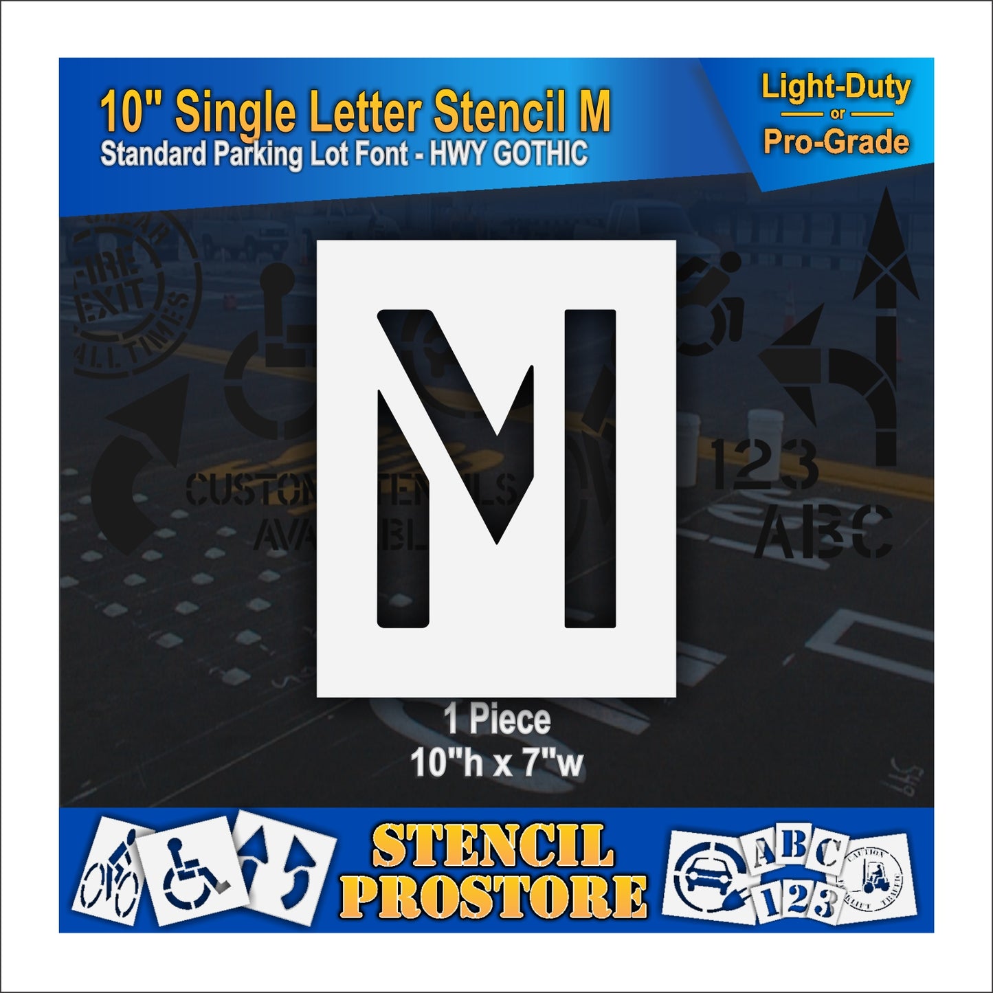 10" Alphabet Kit Stencil