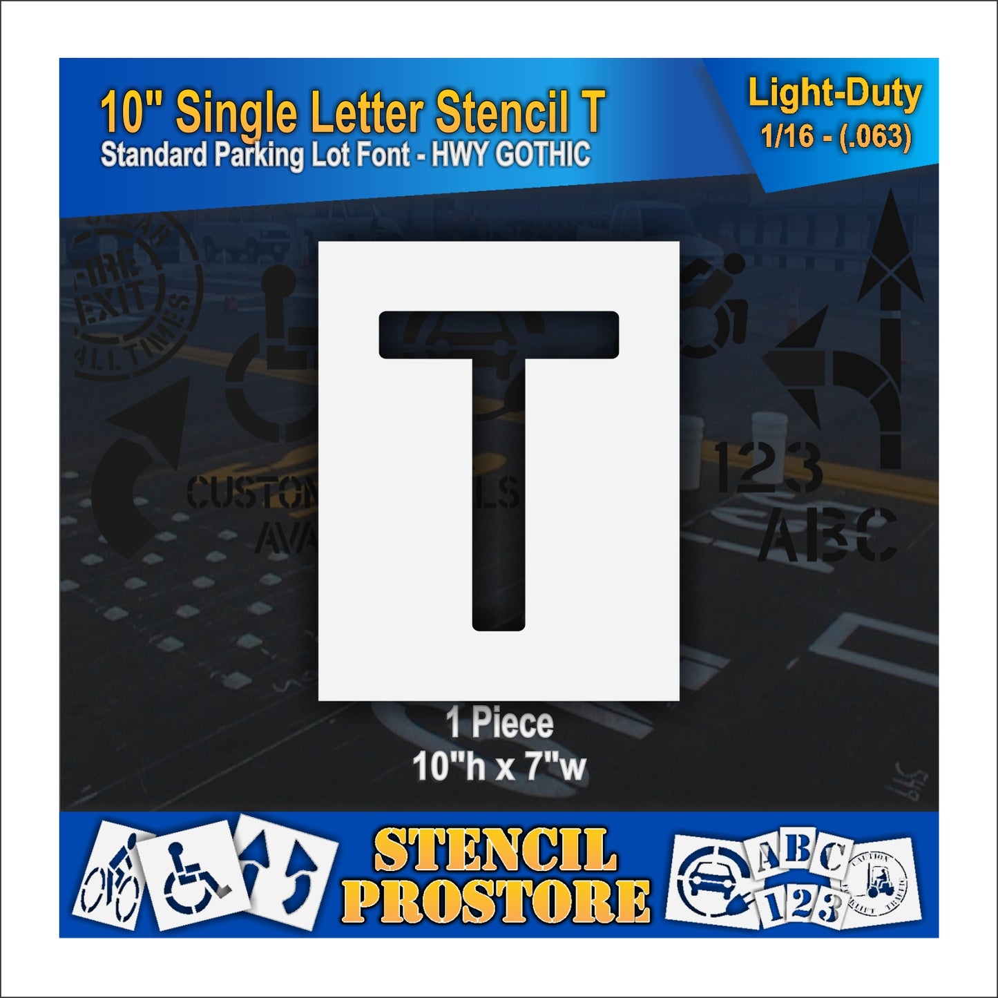 10" Alphabet Kit Stencil