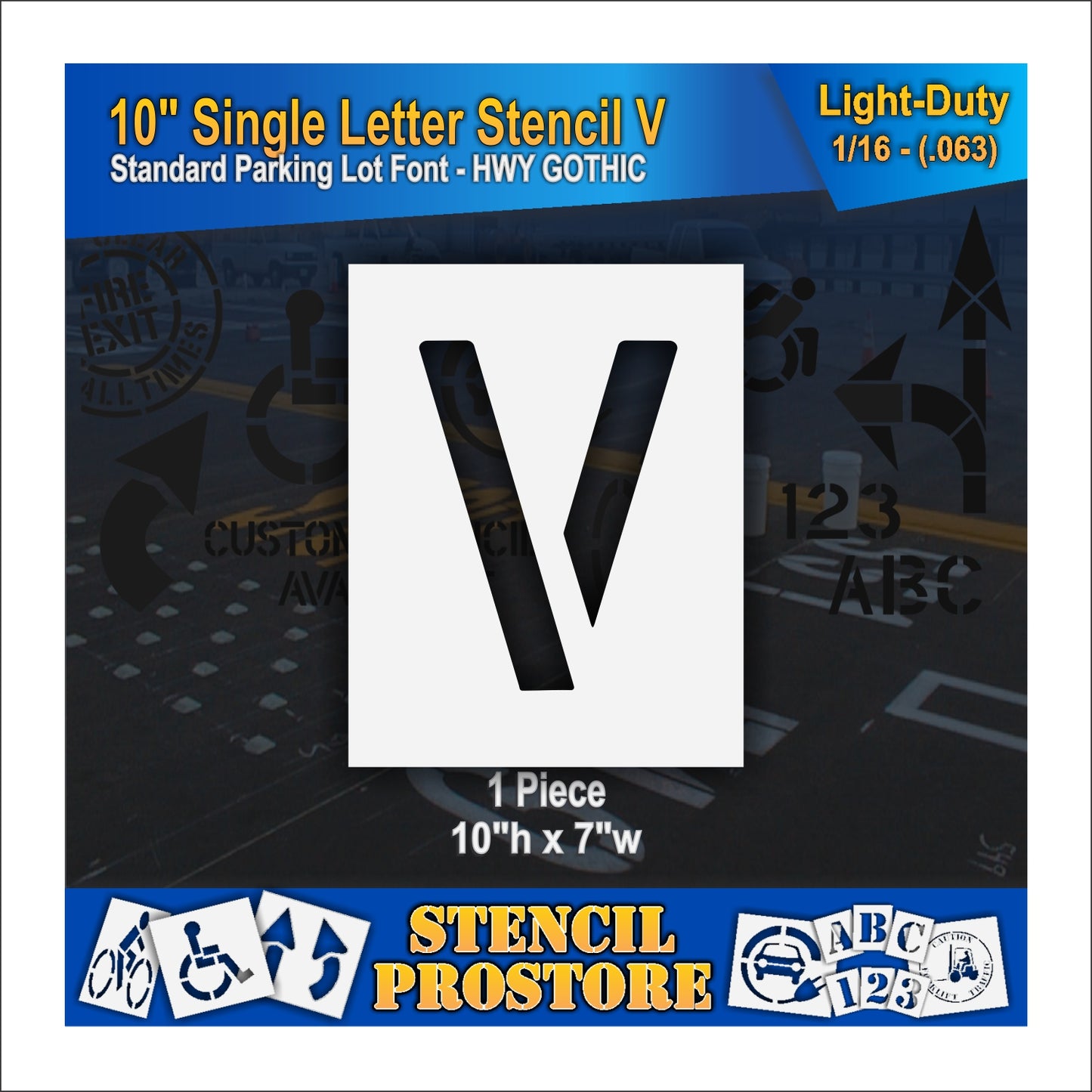 10" Alphabet Kit Stencil