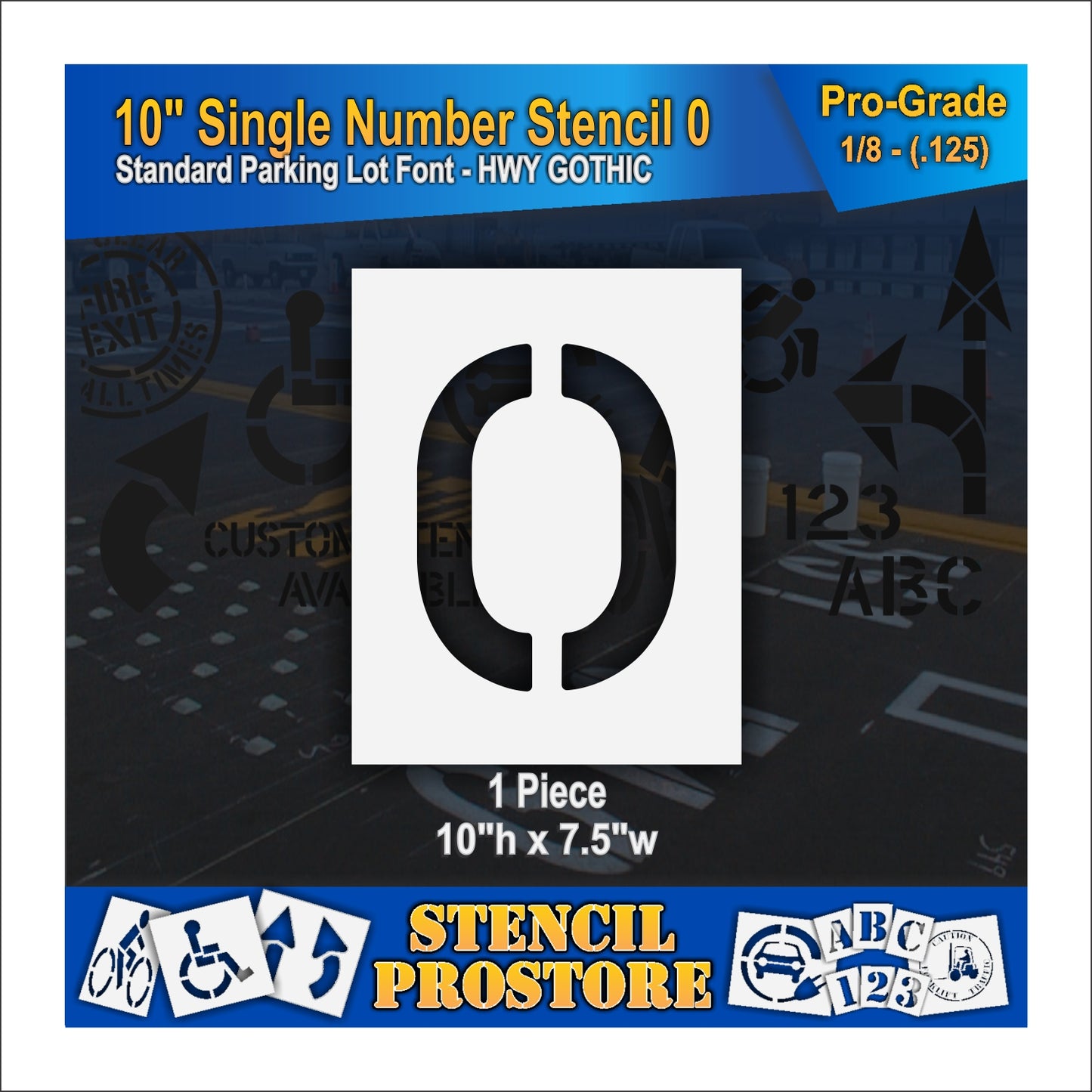 10" Number Kit Stencil