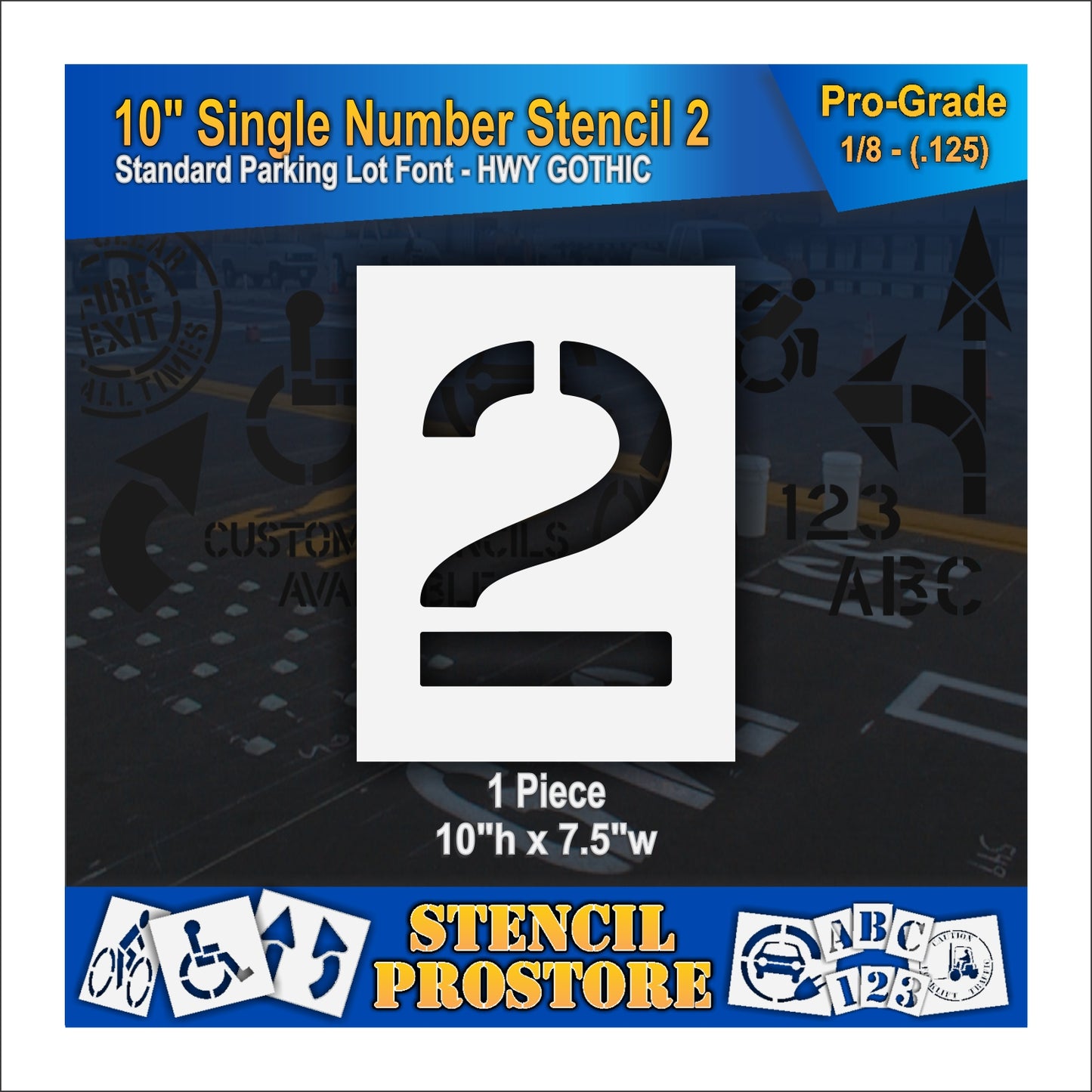 10" Number Kit Stencil