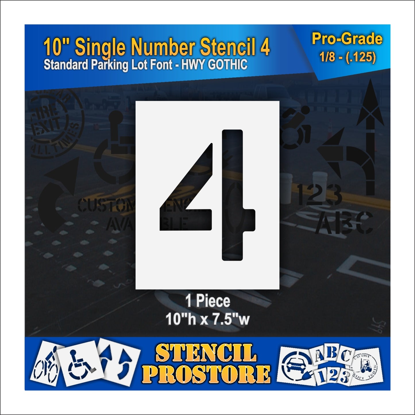 10" Number Kit Stencil