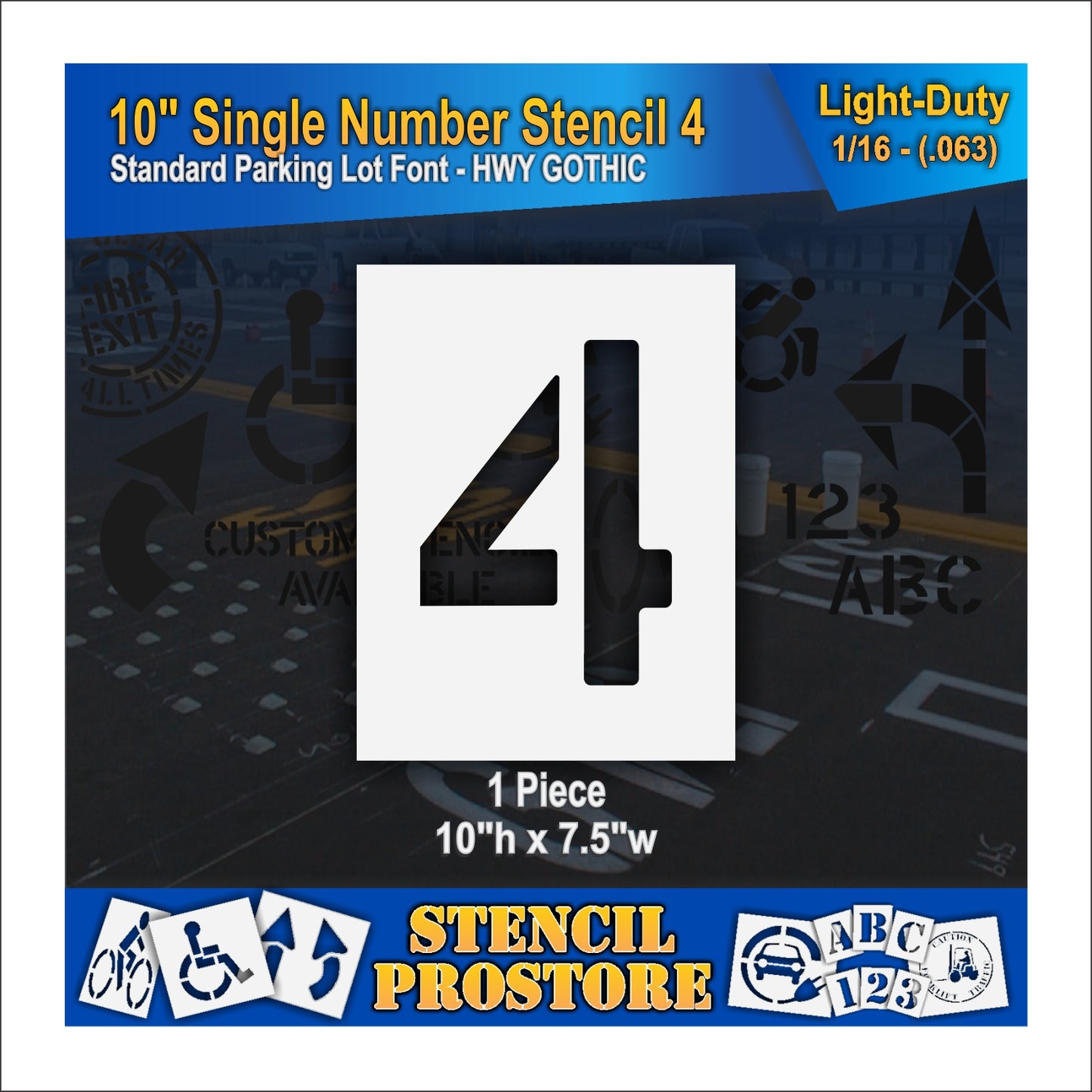 10" Number Kit Stencil