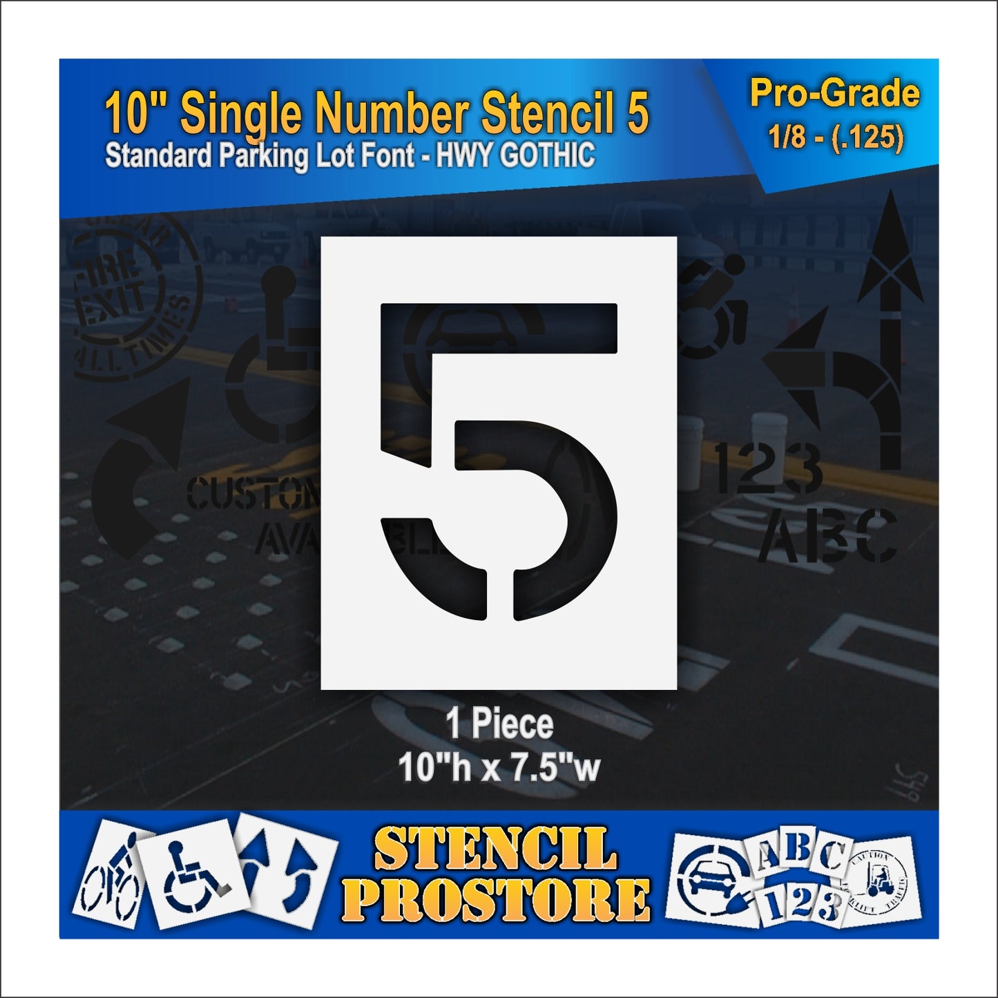 10" Number Kit Stencil