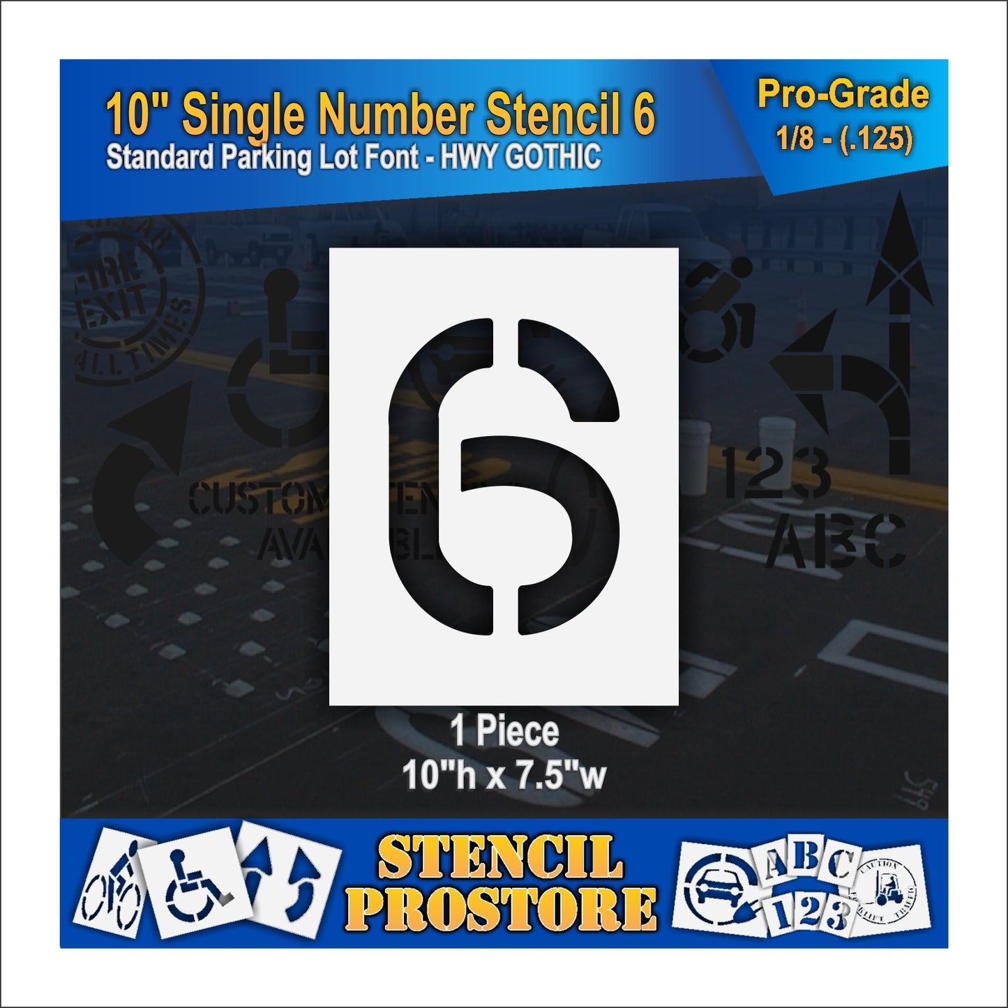 10" Number Kit Stencil