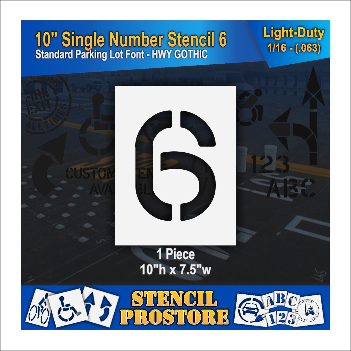 10" Number Kit Stencil