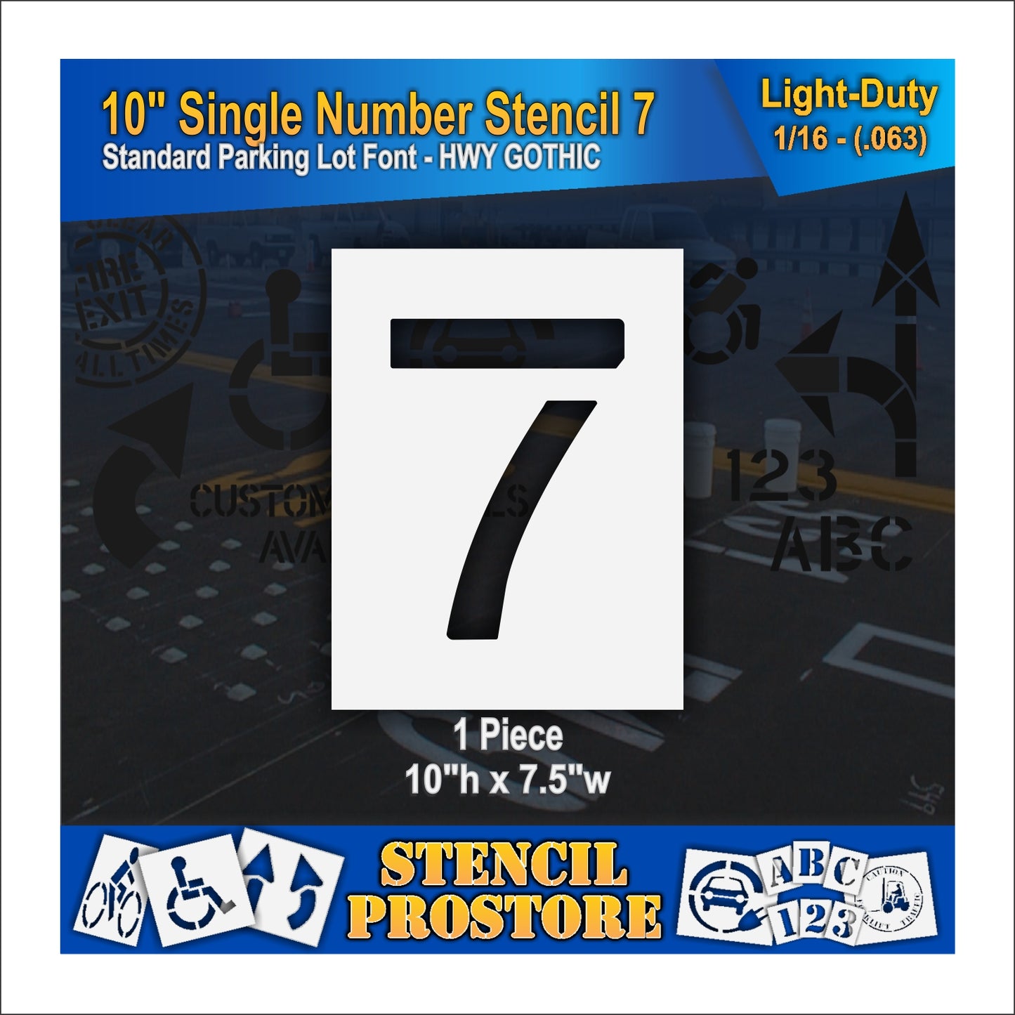 10" Number Kit Stencil