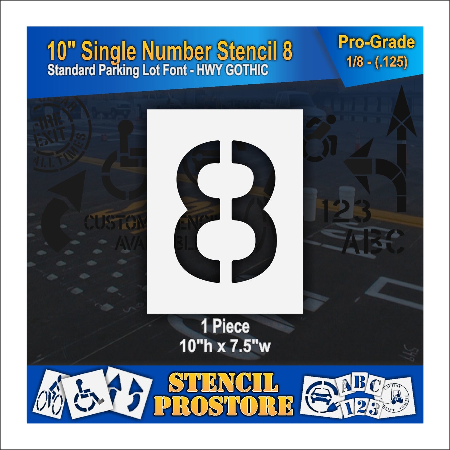 10" Number Kit Stencil