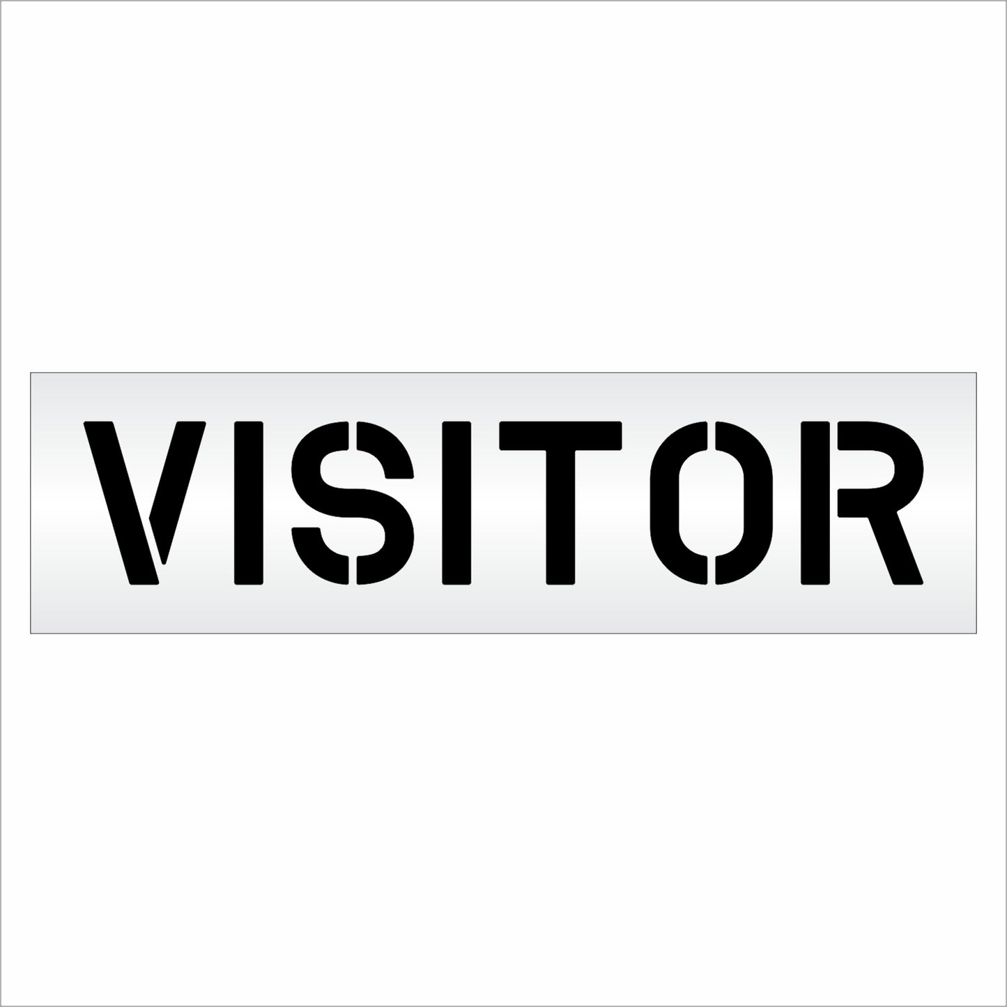 10 Inch VISITOR Wording Stencil – for Parking Lot and Area Labeling Stencil