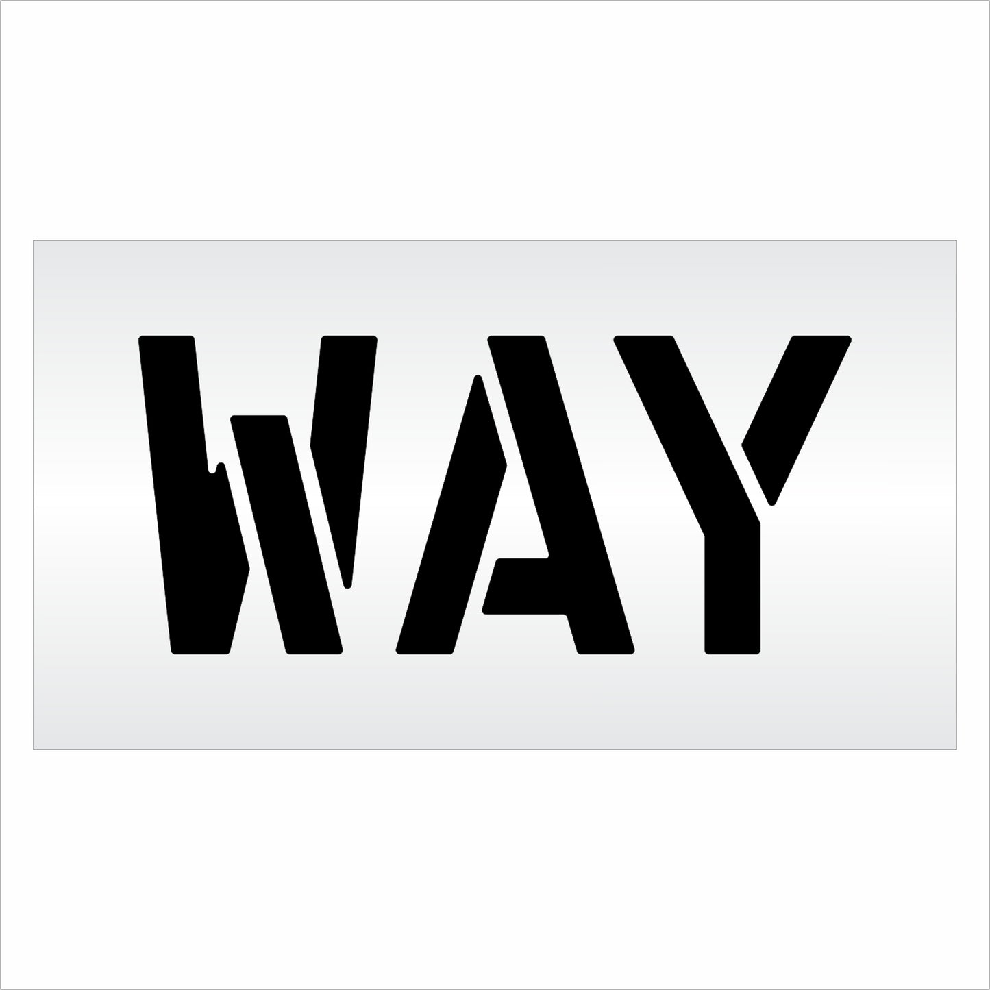 10 Inch WAY Wording Stencil – for Parking Lot and Area Labeling Stencil