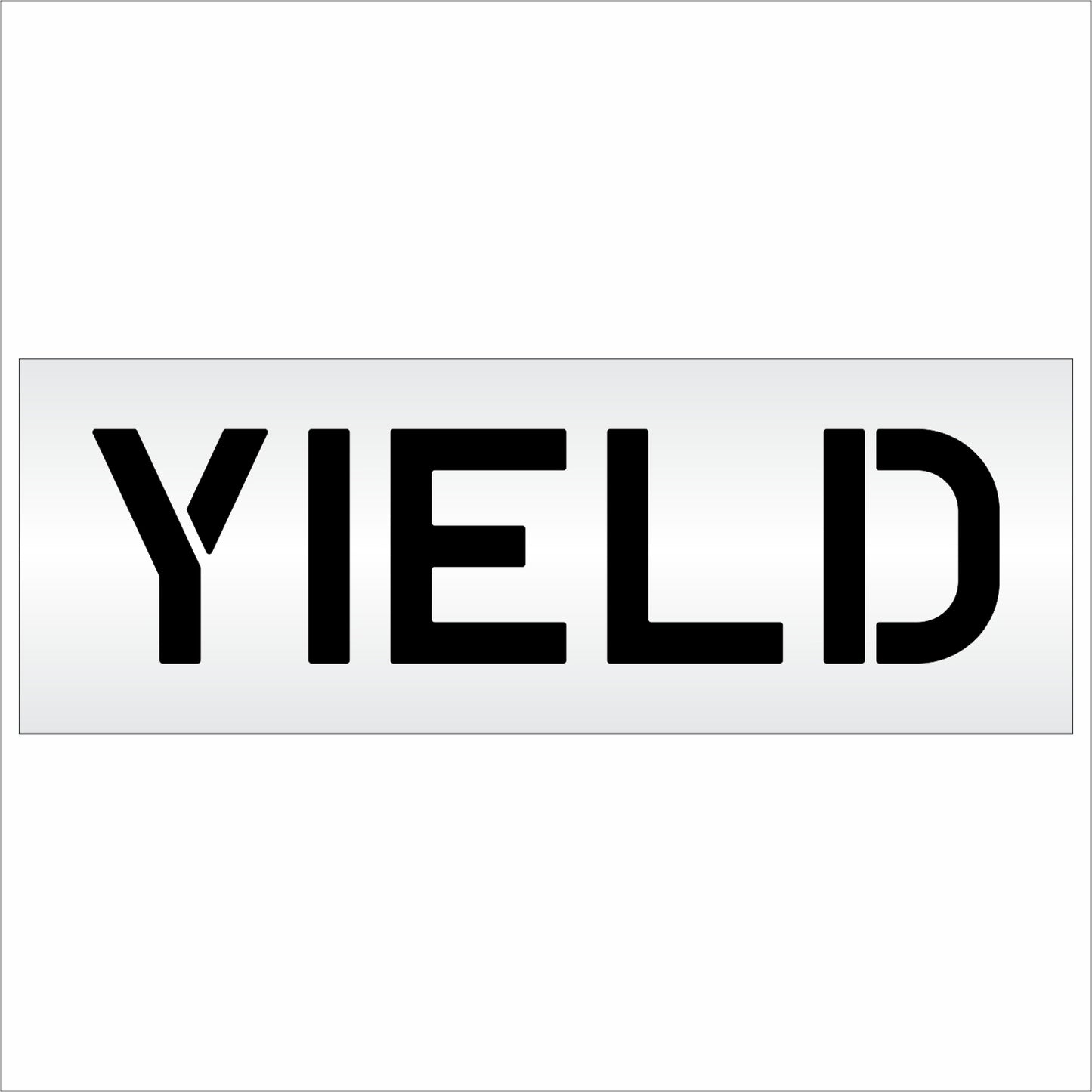 10 Inch YIELD Wording Stencil – for Parking Lot and Area Labeling Stencil