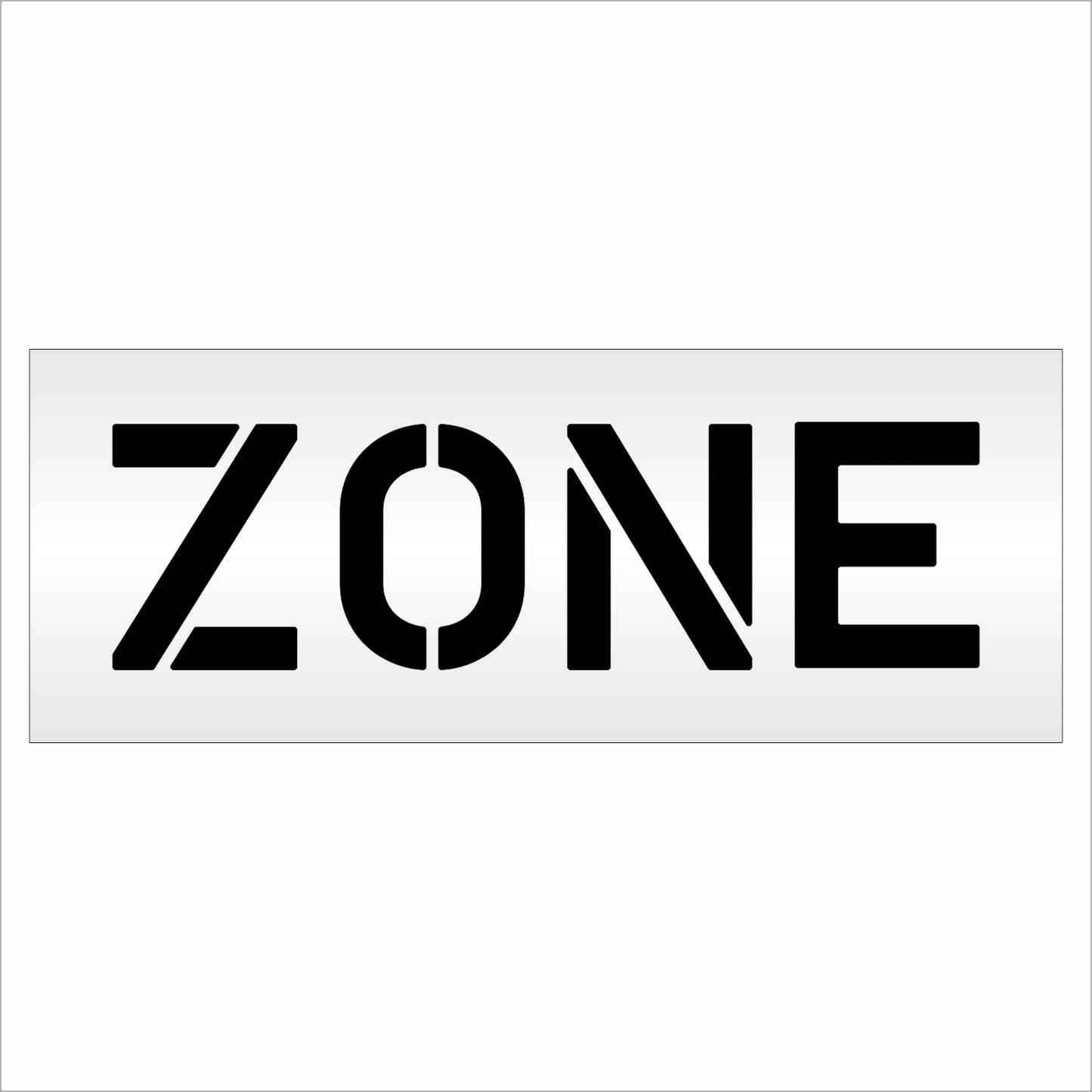 10 Inch ZONE Wording Stencil – for Parking Lot and Area Labeling Stencil