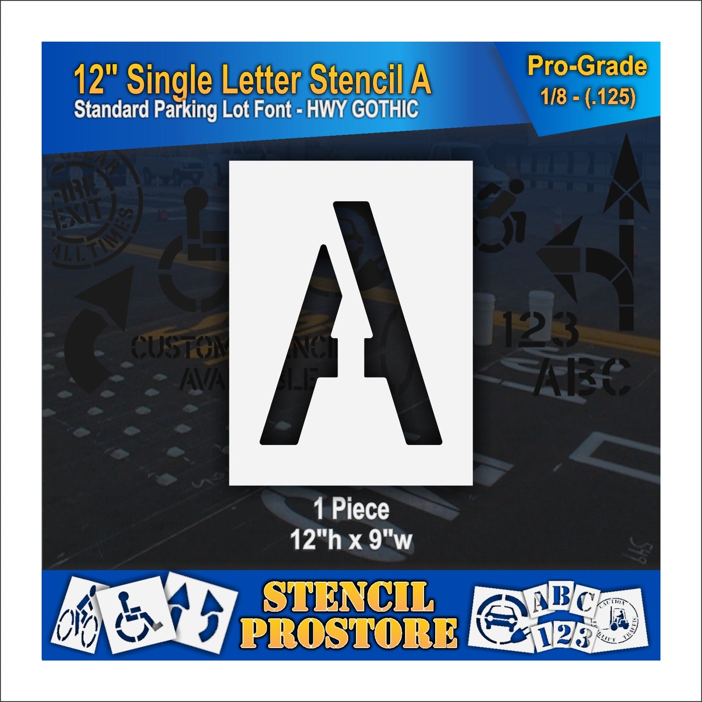 12" Alphabet Kit Stencil